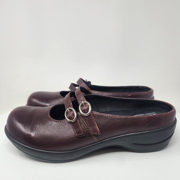 Sanita Catalina Wave II Mary Jane Mule EU41/US10.5-11 Bordeaux Brown Leather - Picture 6 of 14